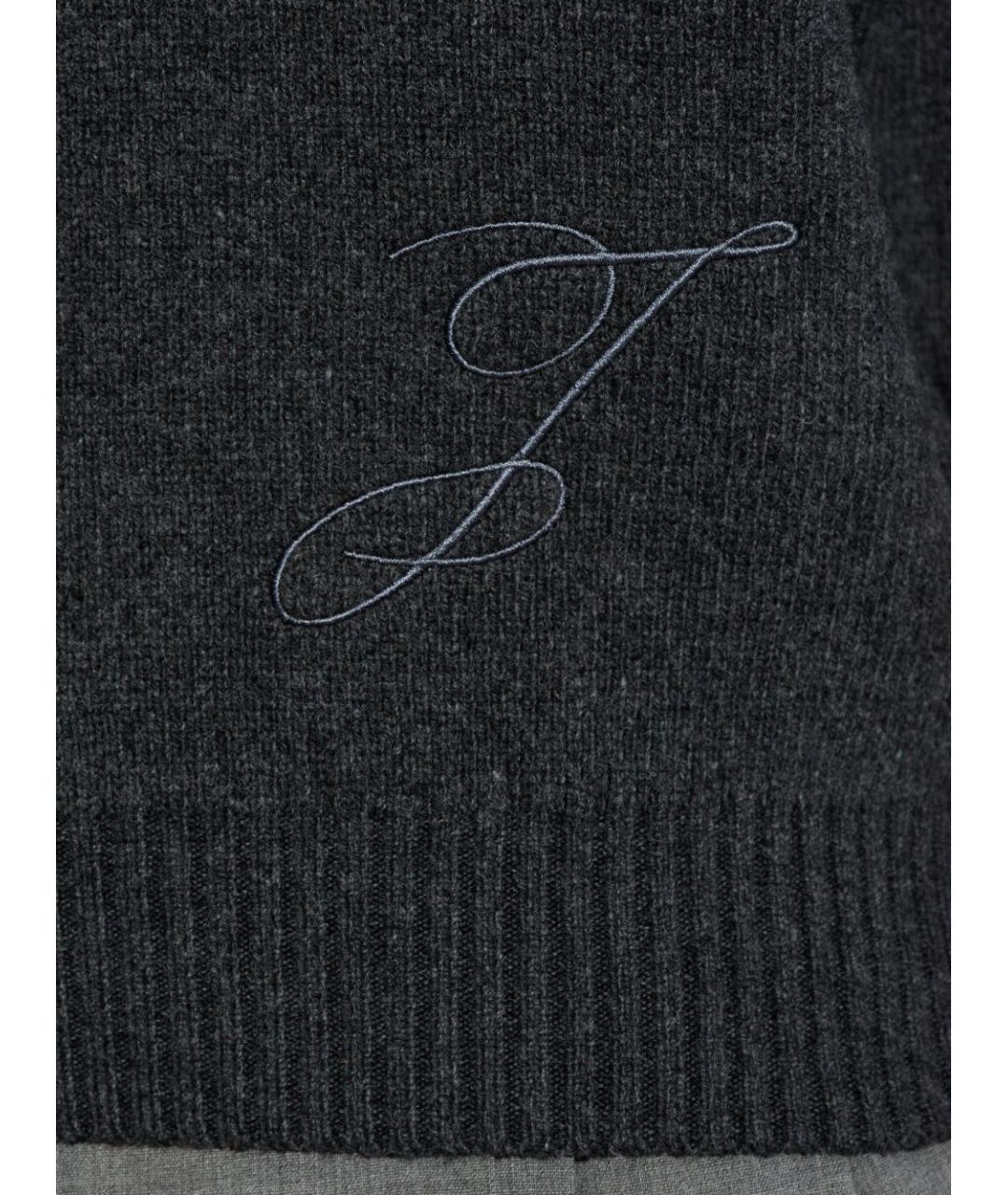 JACQUEMUS Серый шерстяной джемпер / свитер, фото 4