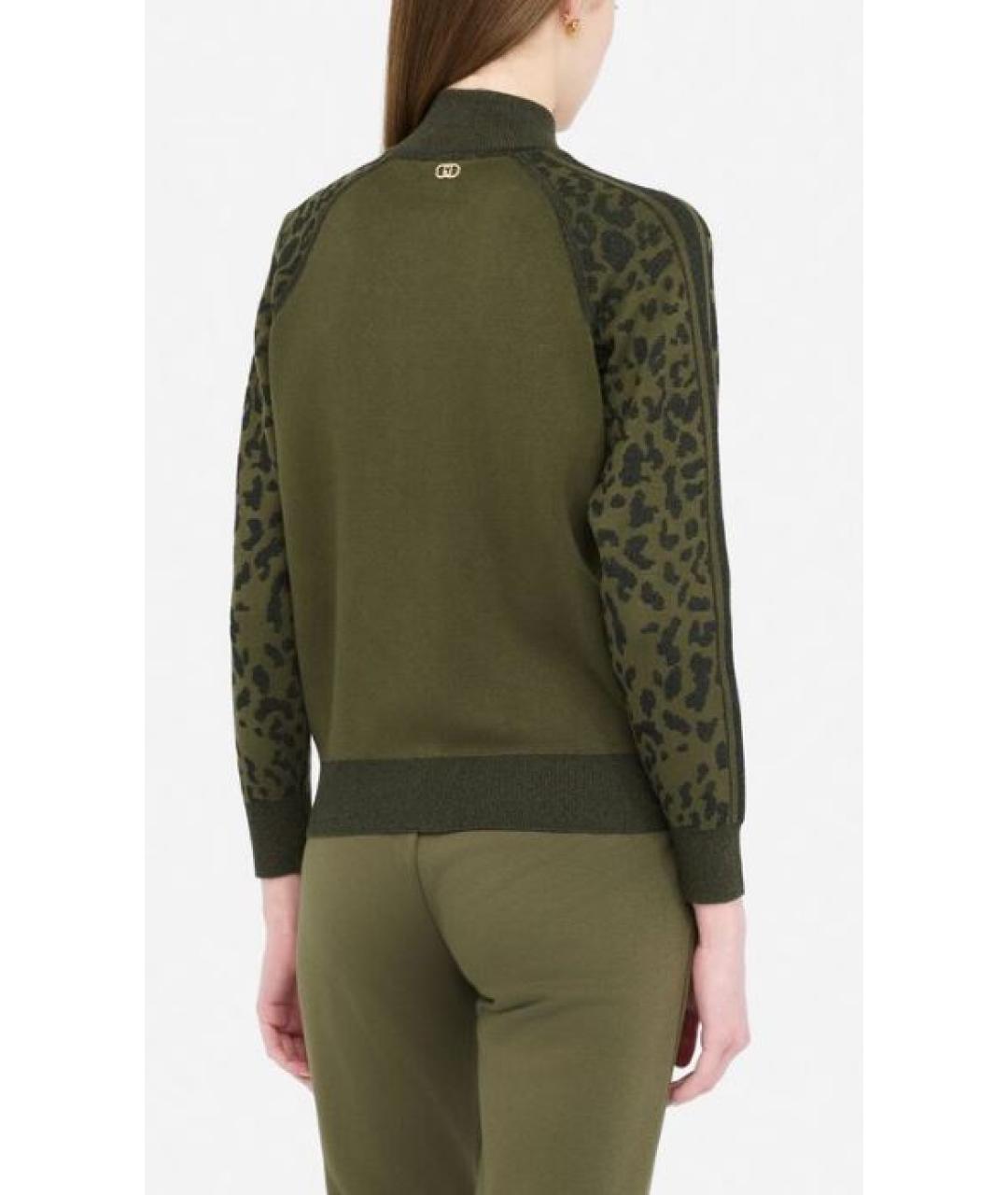 LIU JO Зеленый вискозный кардиган, фото 2