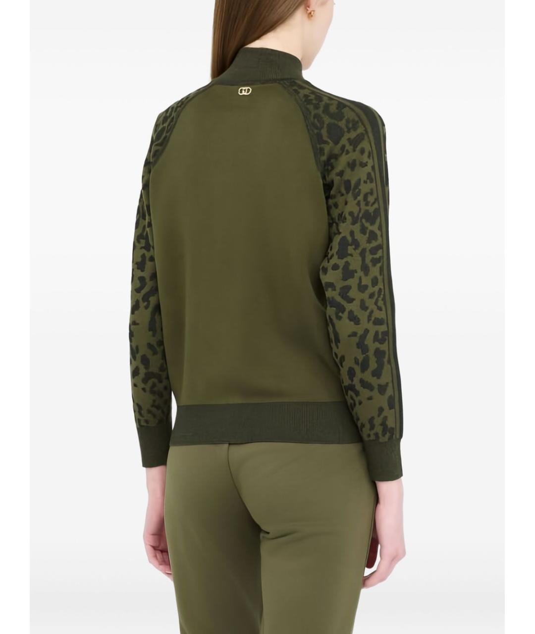 LIU JO Зеленый вискозный кардиган, фото 3