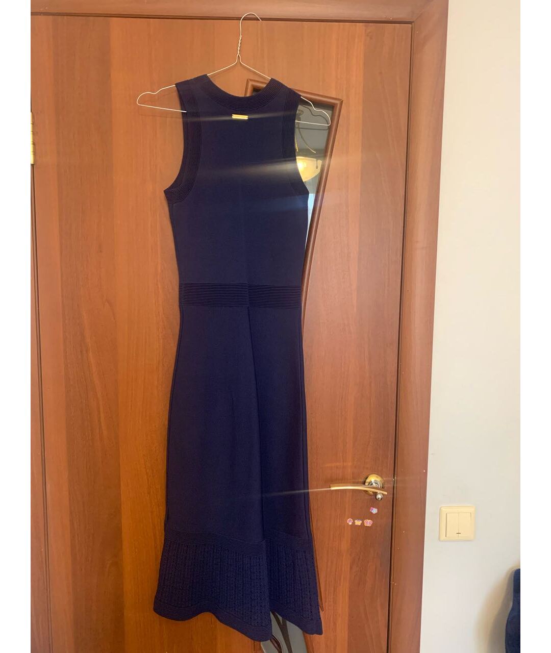 MICHAEL KORS Синее вискозное повседневное платье, фото 2