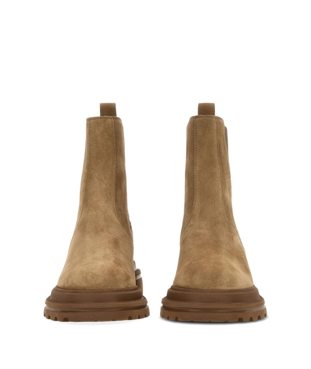 HOGAN Коричневые замшевые ботинки, фото 3