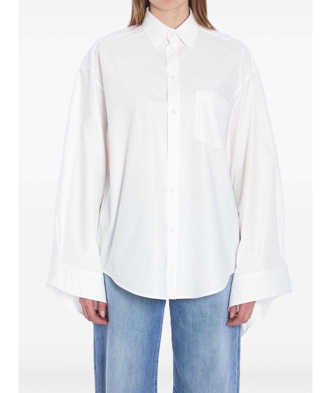 BALENCIAGA Белая хлопковая рубашка, фото 6