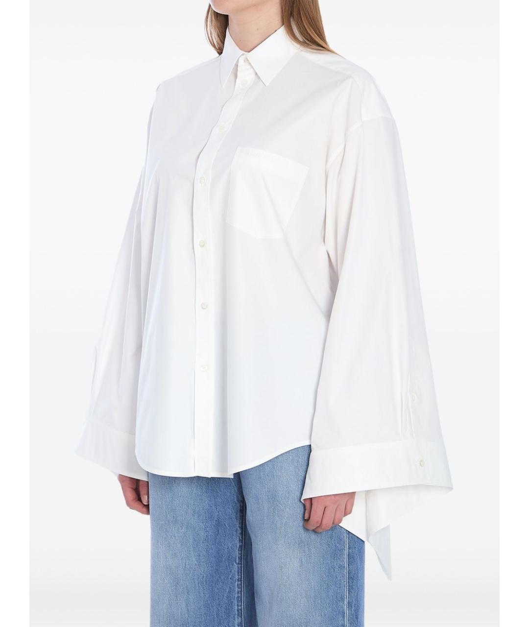 BALENCIAGA Белая хлопковая рубашка, фото 4