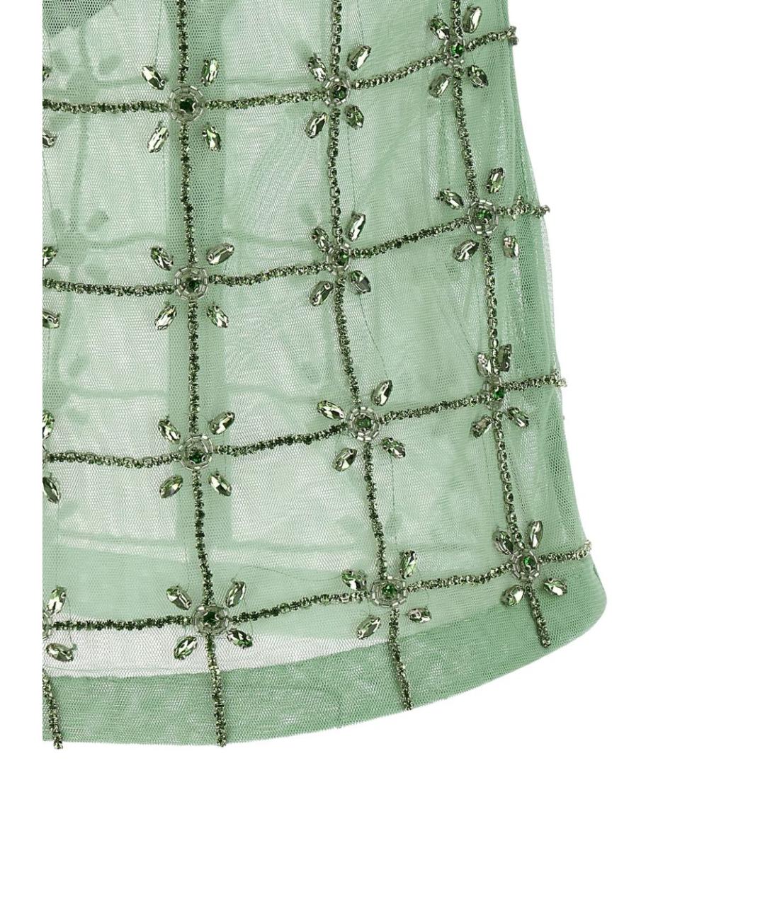 PINKO Зеленая полиэстеровая майка, фото 4