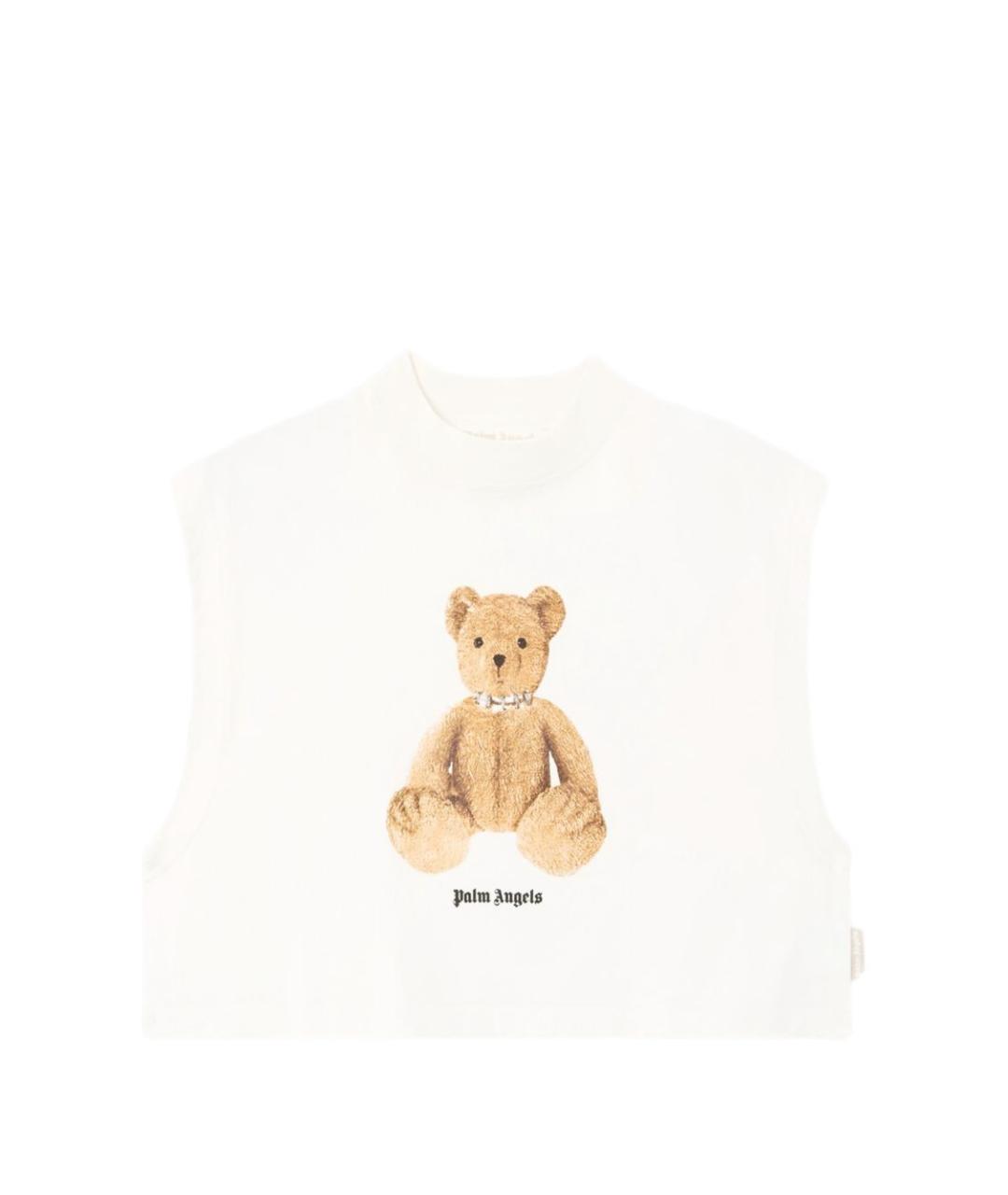 PALM ANGELS Белая хлопковая майка, фото 1