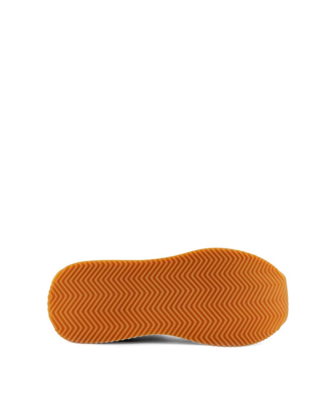 DOLCE&GABBANA Коричневые замшевые низкие кроссовки / кеды, фото 5