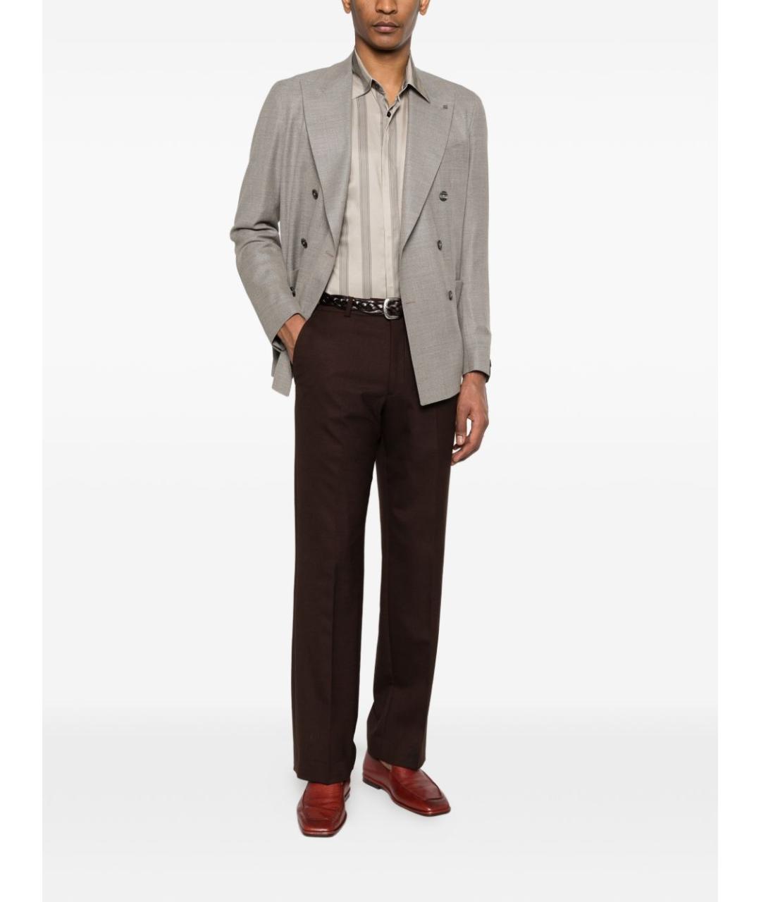 GIORGIO ARMANI Бежевая кэжуал рубашка, фото 2