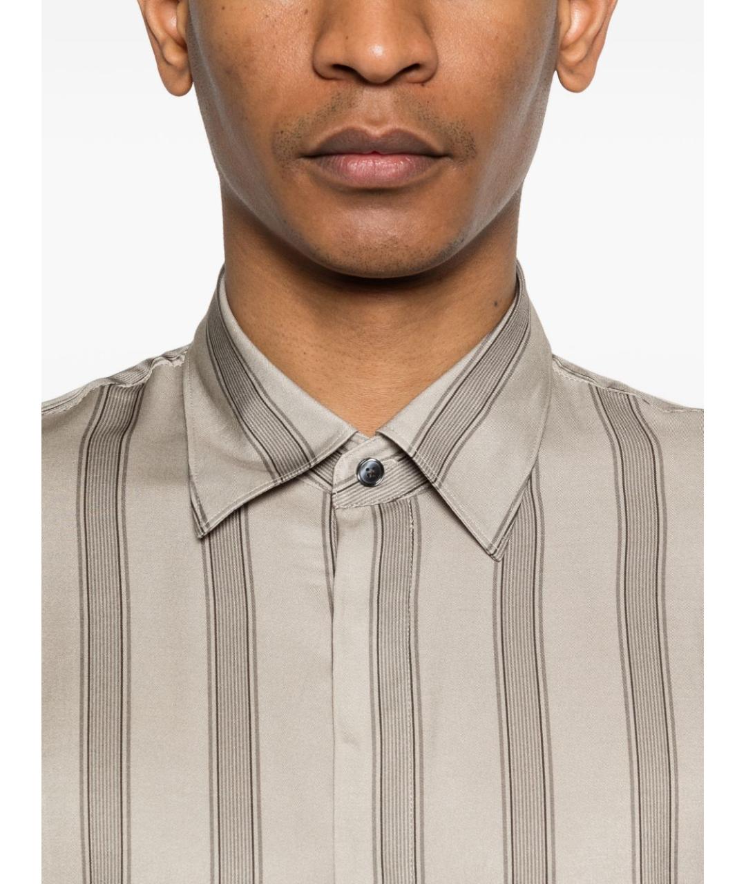 GIORGIO ARMANI Бежевая кэжуал рубашка, фото 5