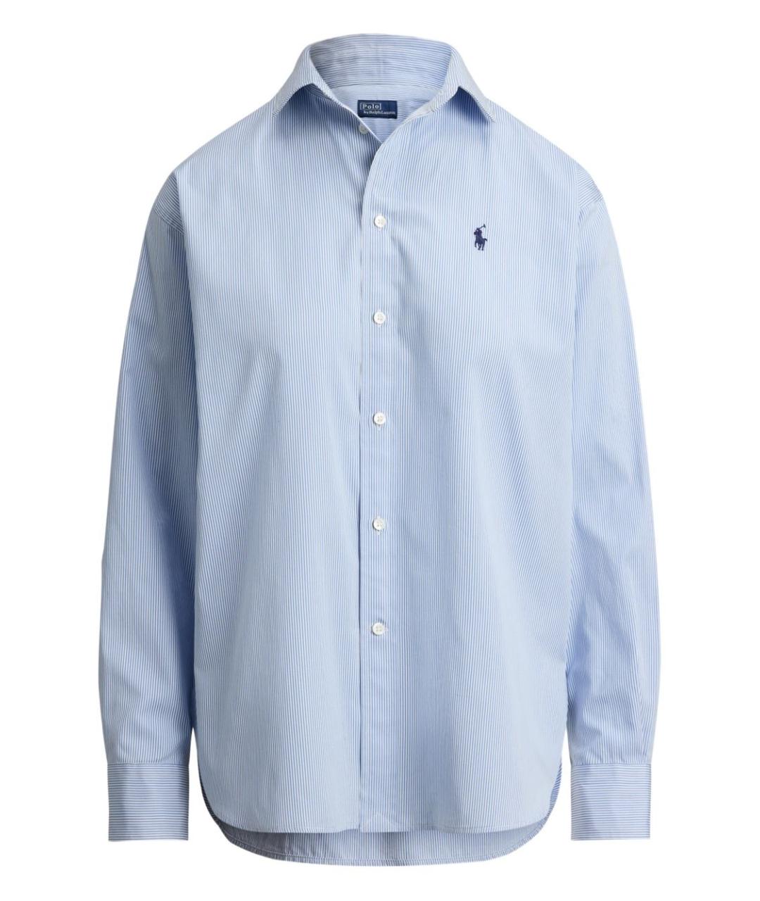 RALPH LAUREN Синяя хлопковая рубашка, фото 1