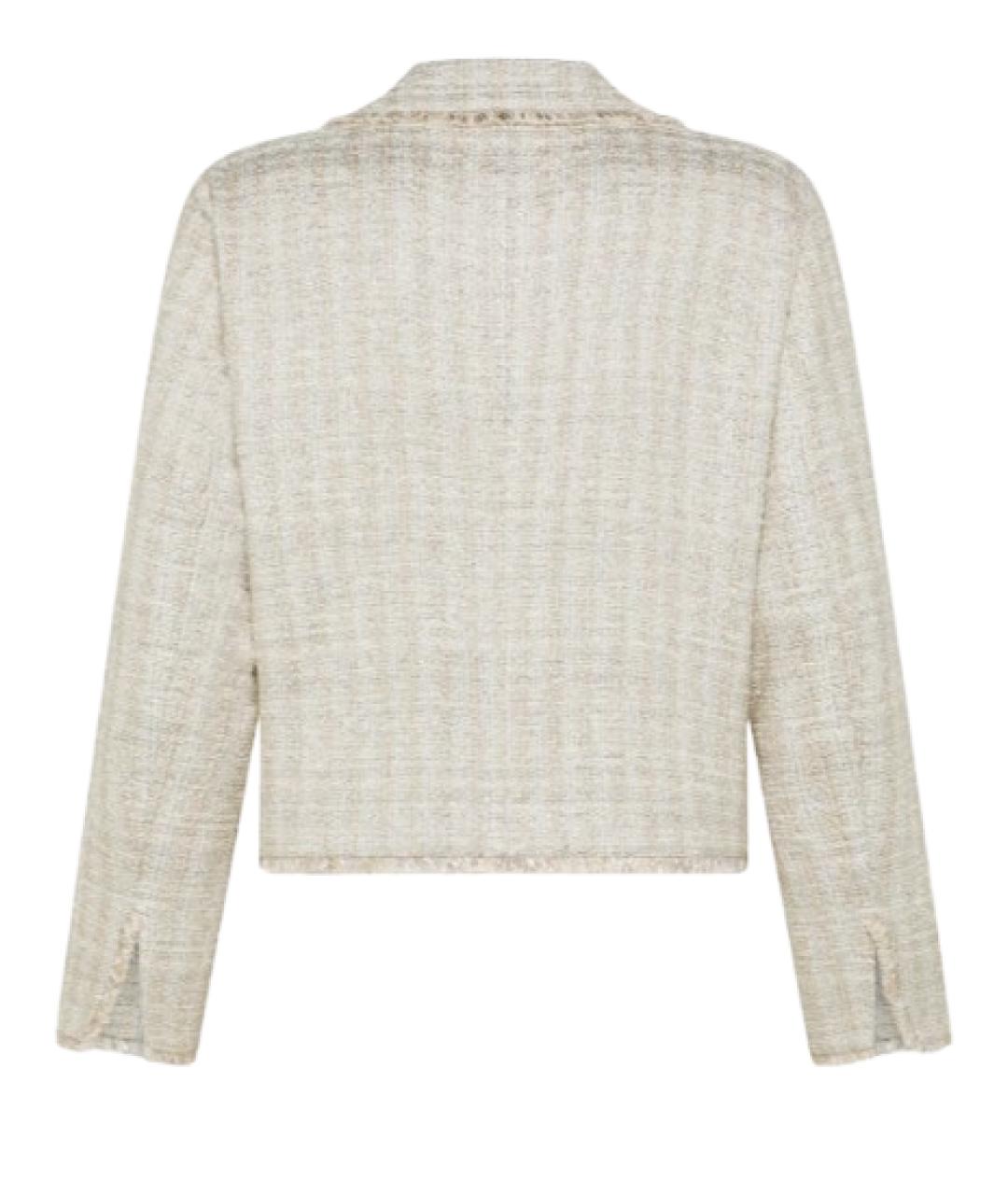 SEVENTY Бежевый хлопковый жакет/пиджак, фото 2