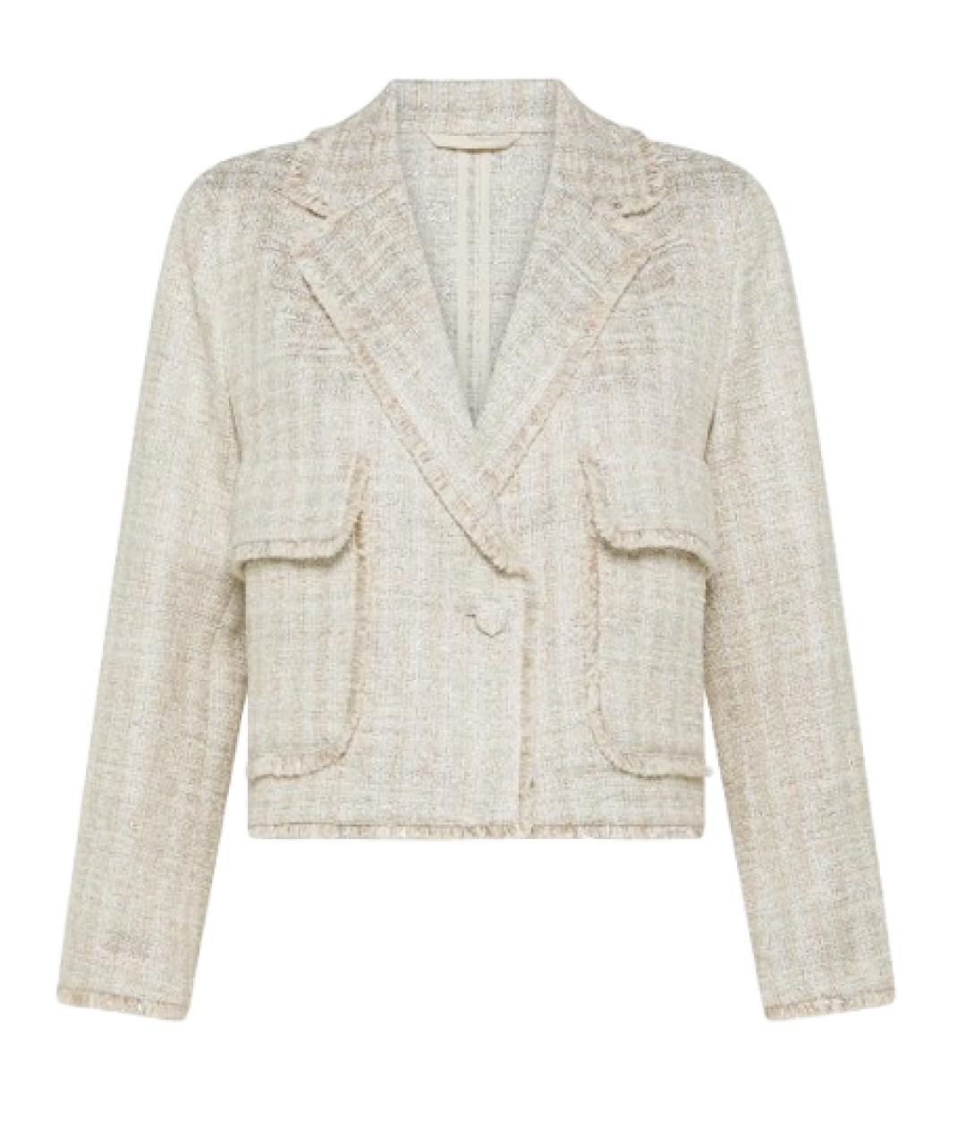 SEVENTY Бежевый хлопковый жакет/пиджак, фото 1