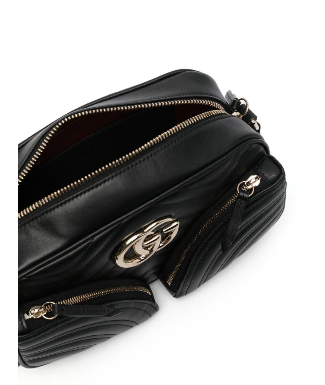 GUCCI Черная кожаная сумка через плечо, фото 8