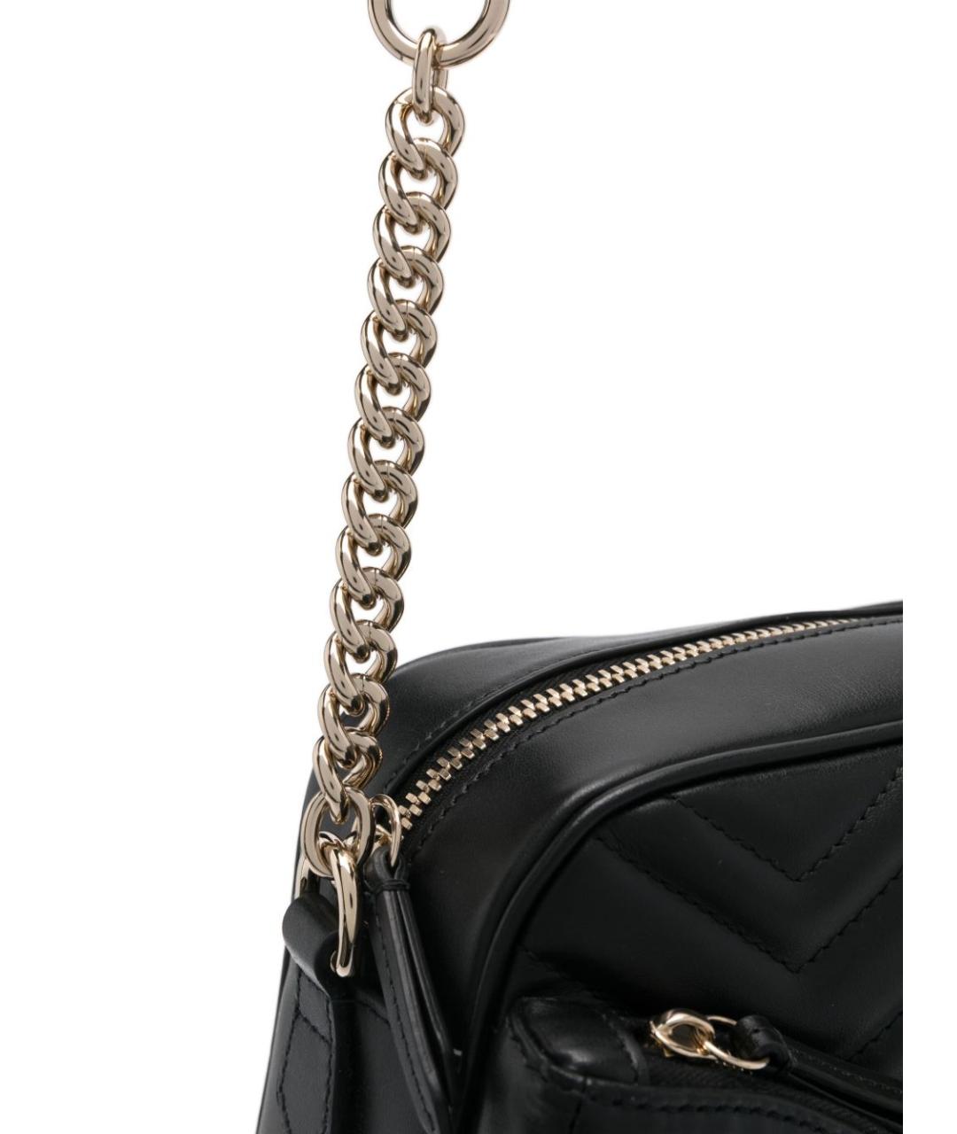 GUCCI Черная кожаная сумка через плечо, фото 7