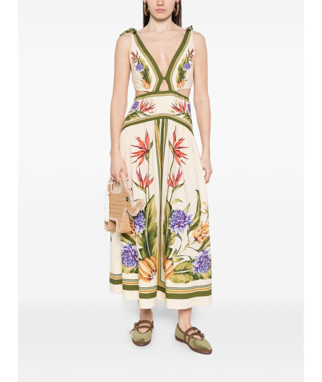 FARM RIO Мульти льняной сарафан, фото 3