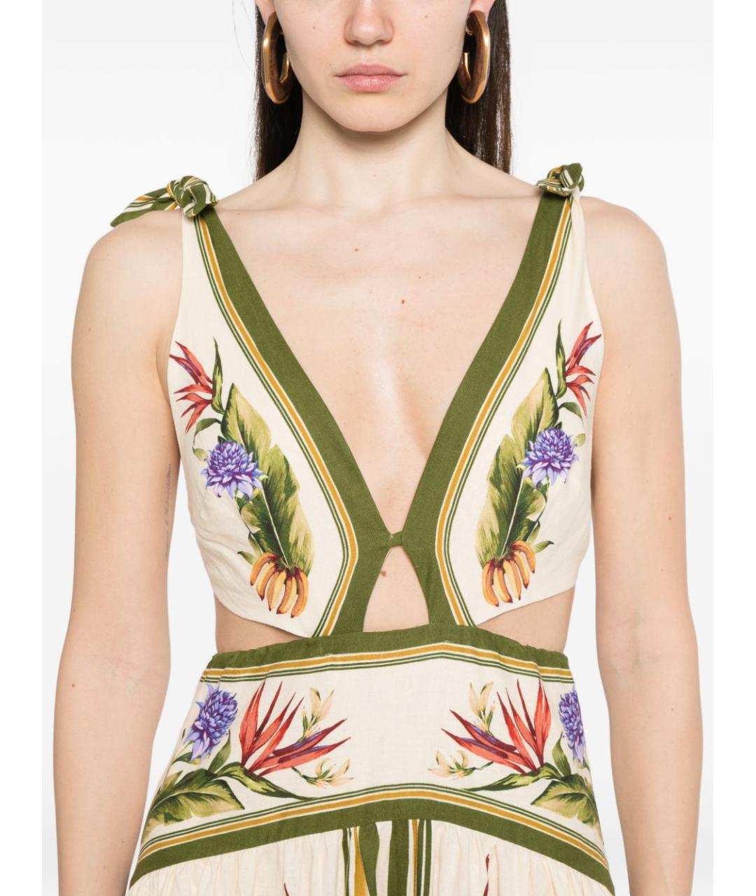 FARM RIO Мульти льняной сарафан, фото 2