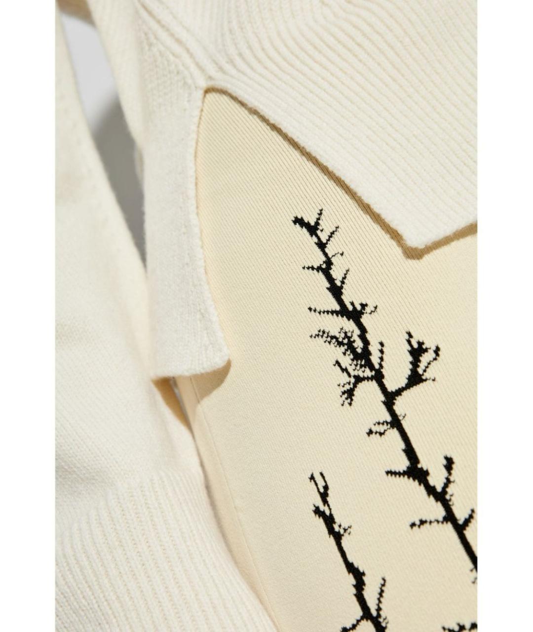 ALEXANDER MCQUEEN Белый шерстяной джемпер / свитер, фото 5