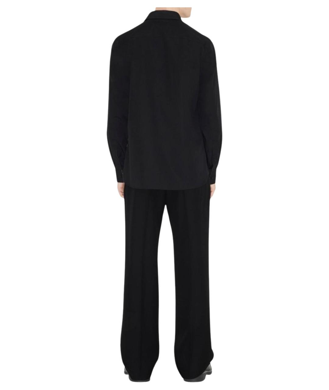 BURBERRY Черная хлопковая классическая рубашка, фото 2