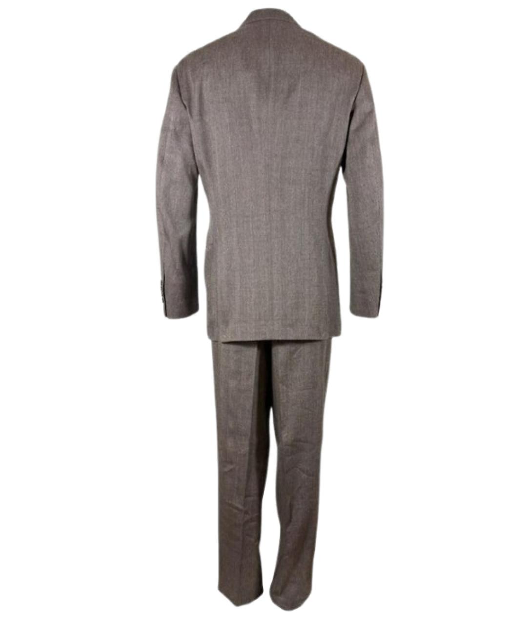 BRUNELLO CUCINELLI Коричневый классический костюм, фото 2