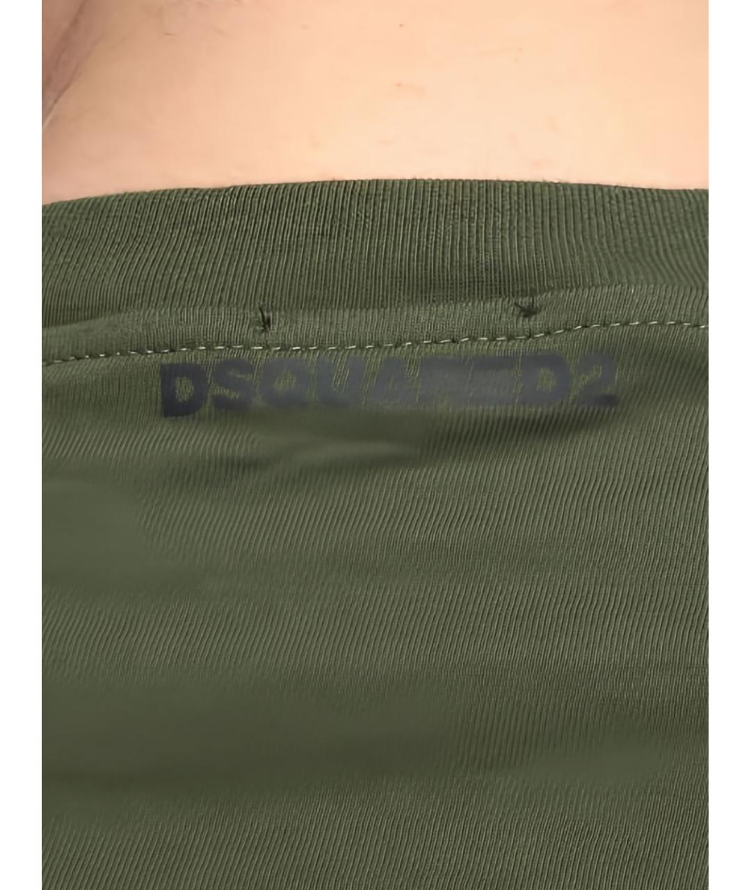 DSQUARED2 Хаки футболка, фото 4
