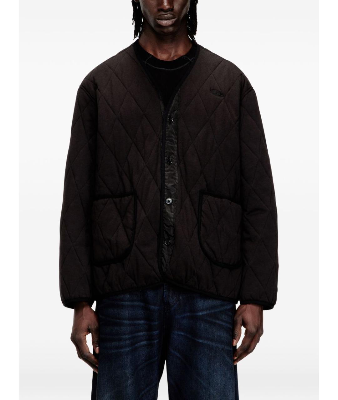 DIESEL Коричневая полиэстеровая куртка, фото 5