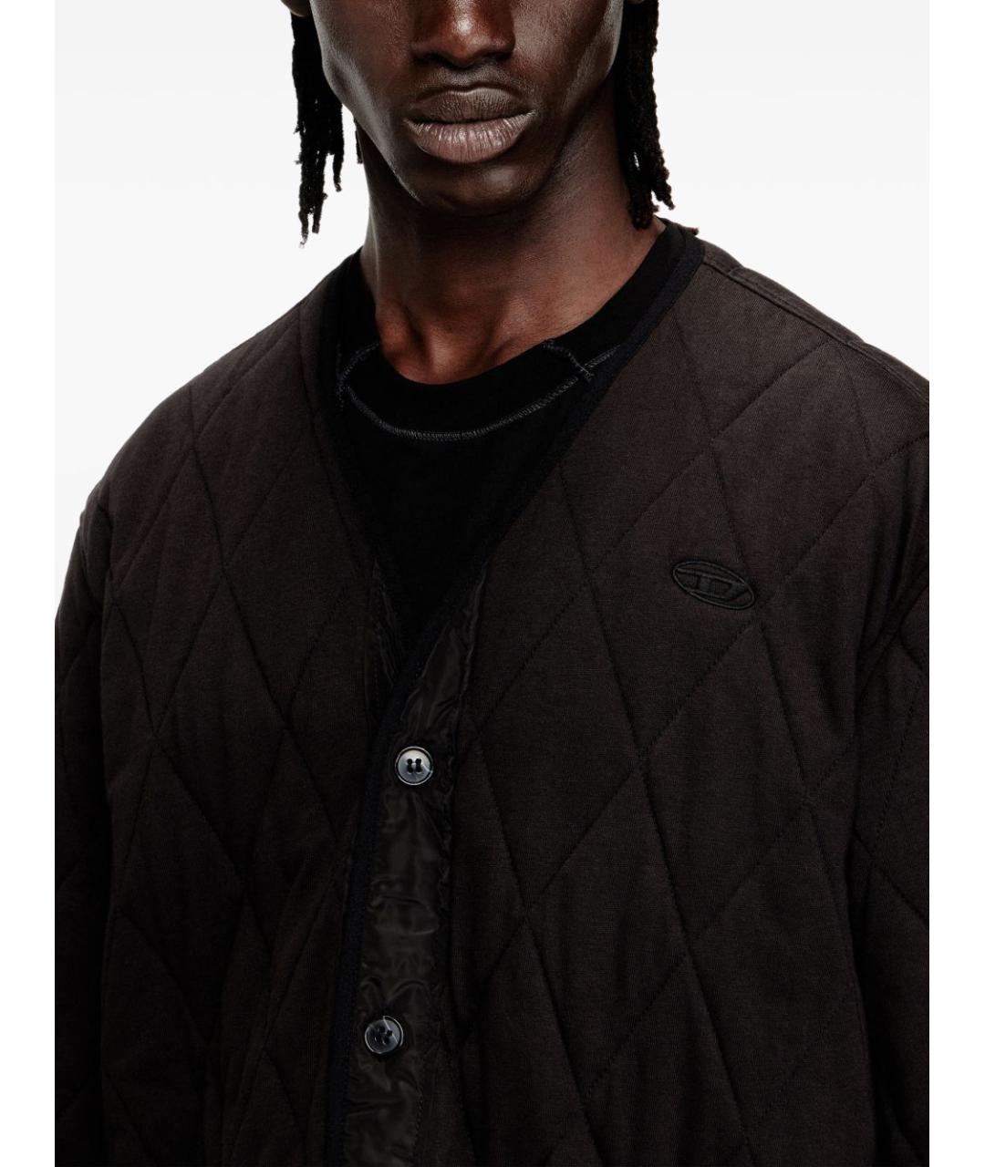 DIESEL Коричневая полиэстеровая куртка, фото 3