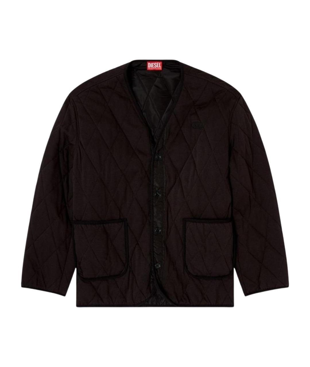 DIESEL Коричневая полиэстеровая куртка, фото 1