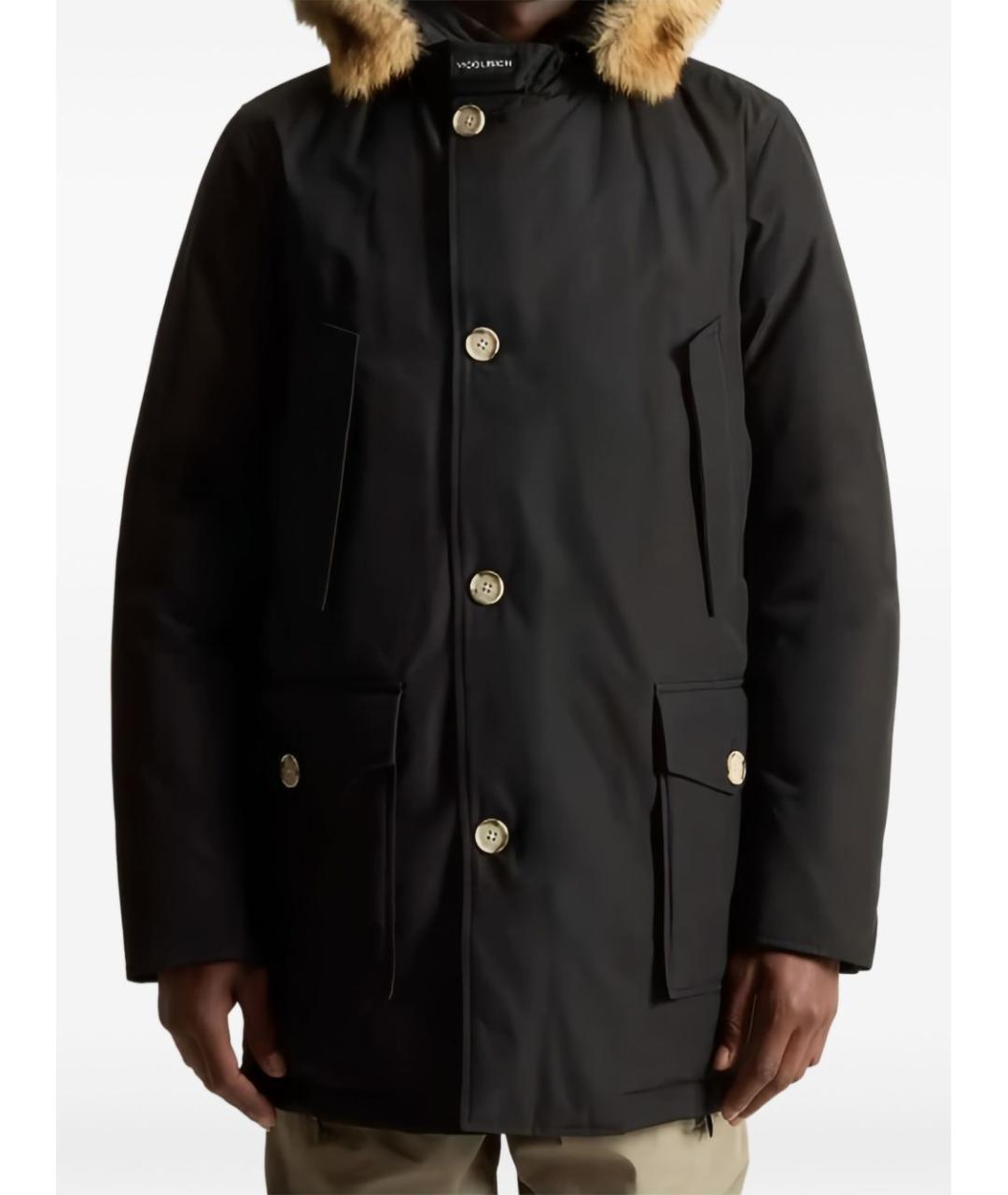 WOOLRICH Черная хлопковая парка, фото 2