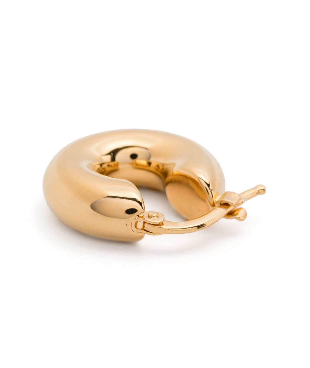 JIL SANDER Золотые металлические серьги, фото 2