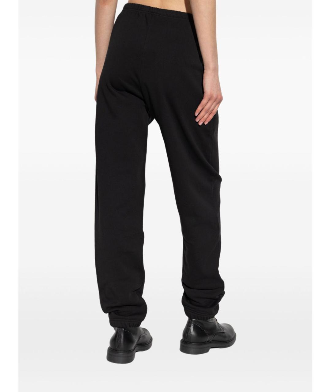 DIESEL Черные хлопковые прямые брюки, фото 2