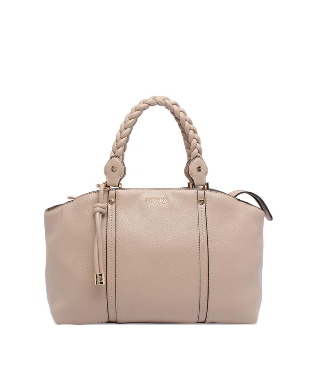 LIU JO Бежевая сумка тоут из искусственной кожи, фото 1