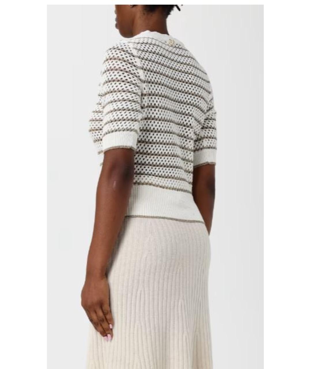 TWIN-SET Зеленый хлопковый джемпер / свитер, фото 3