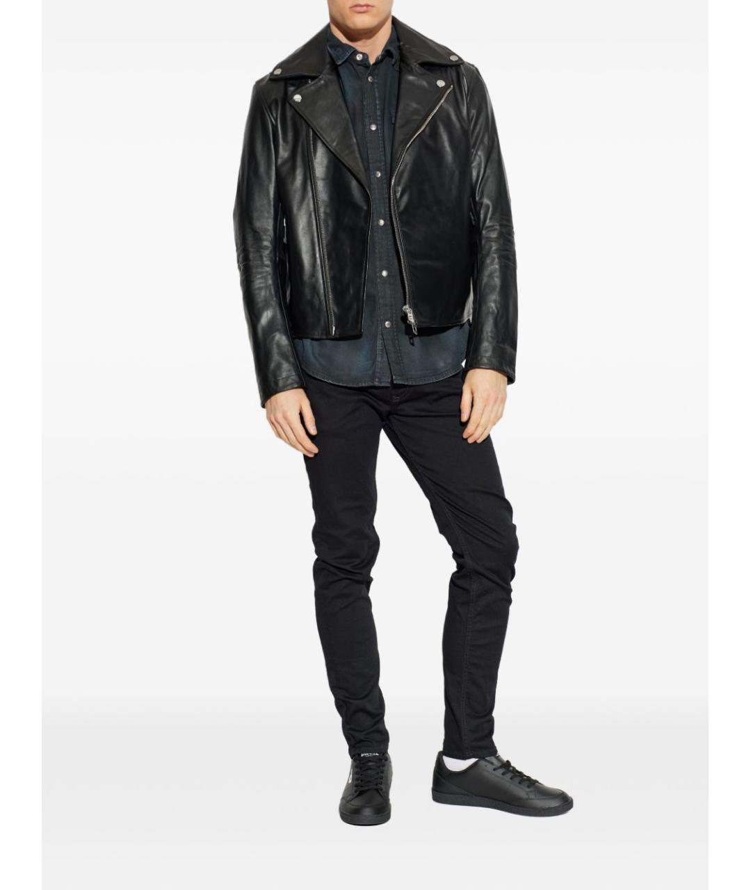 DIESEL Темно-синяя хлопковая кэжуал рубашка, фото 3