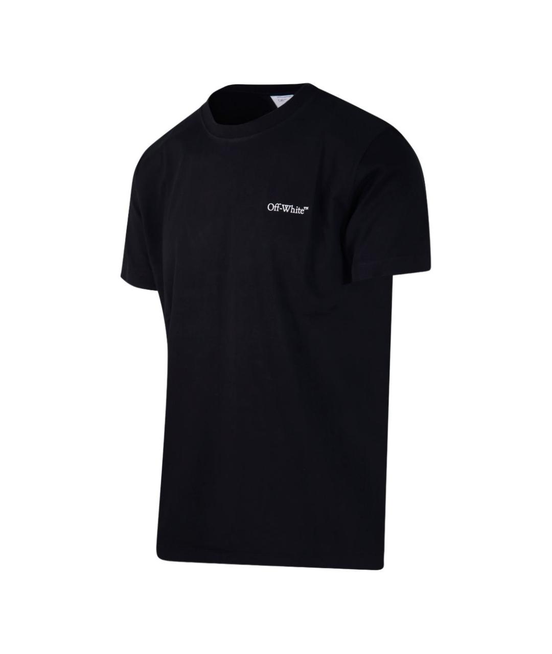 OFF-WHITE Черная хлопковая футболка, фото 4