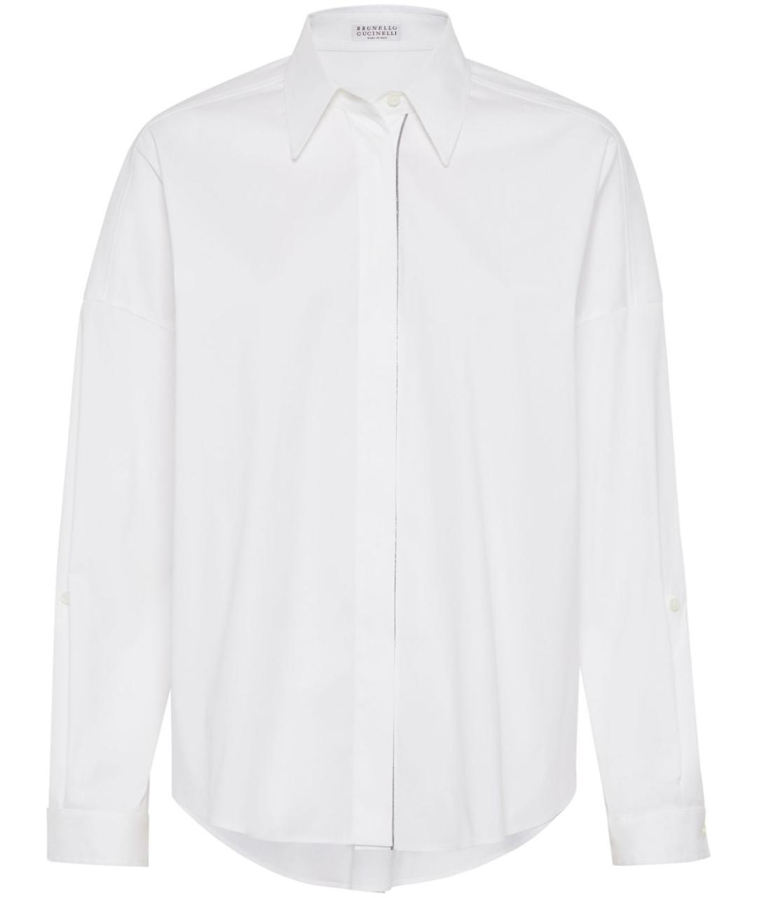 BRUNELLO CUCINELLI Белая хлопковая рубашка, фото 1