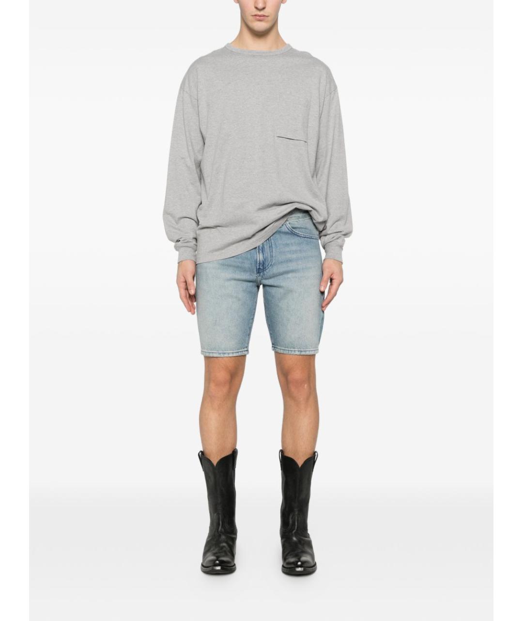 DIESEL Голубые хлопковые шорты, фото 3