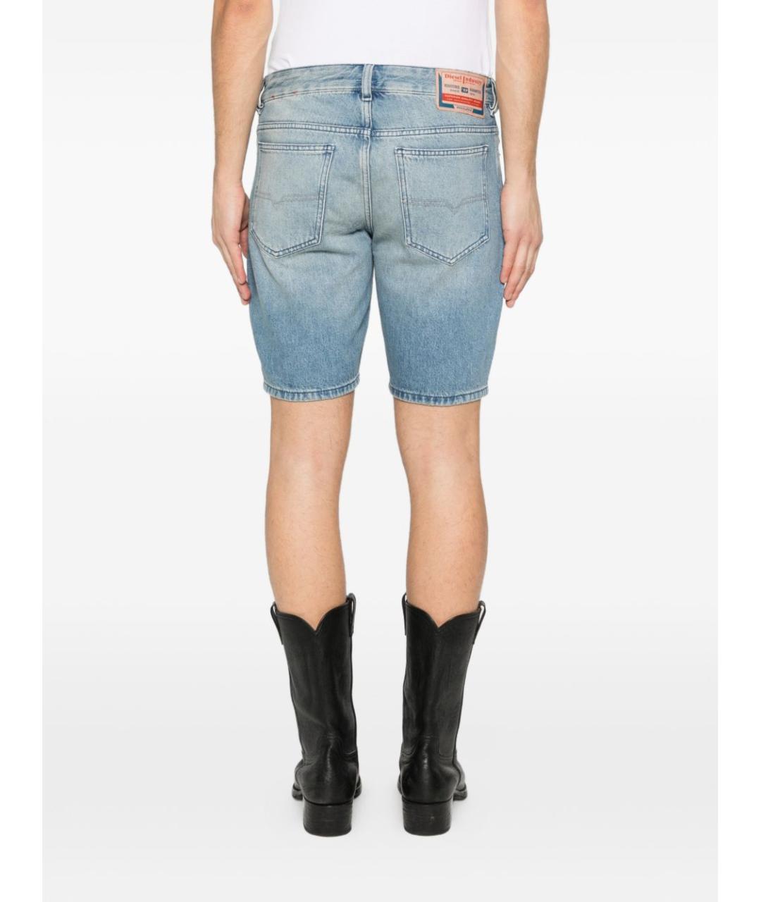 DIESEL Голубые хлопковые шорты, фото 4