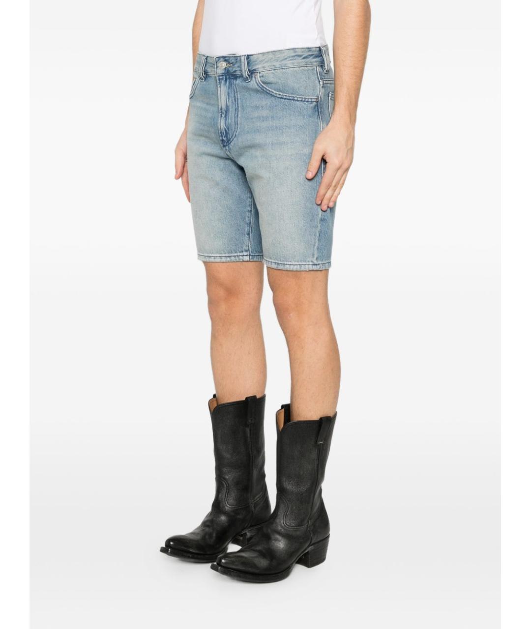 DIESEL Голубые хлопковые шорты, фото 2