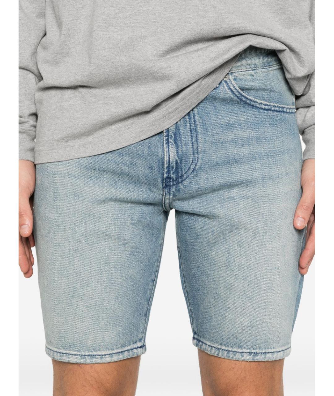 DIESEL Голубые хлопковые шорты, фото 5