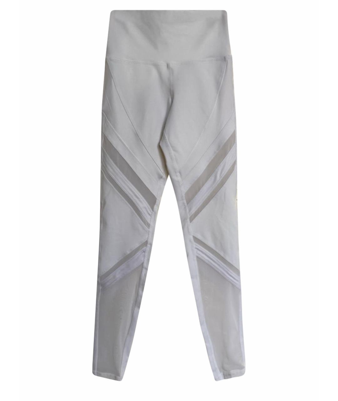 ALO YOGA Белые леггинсы и велосипедки, фото 1