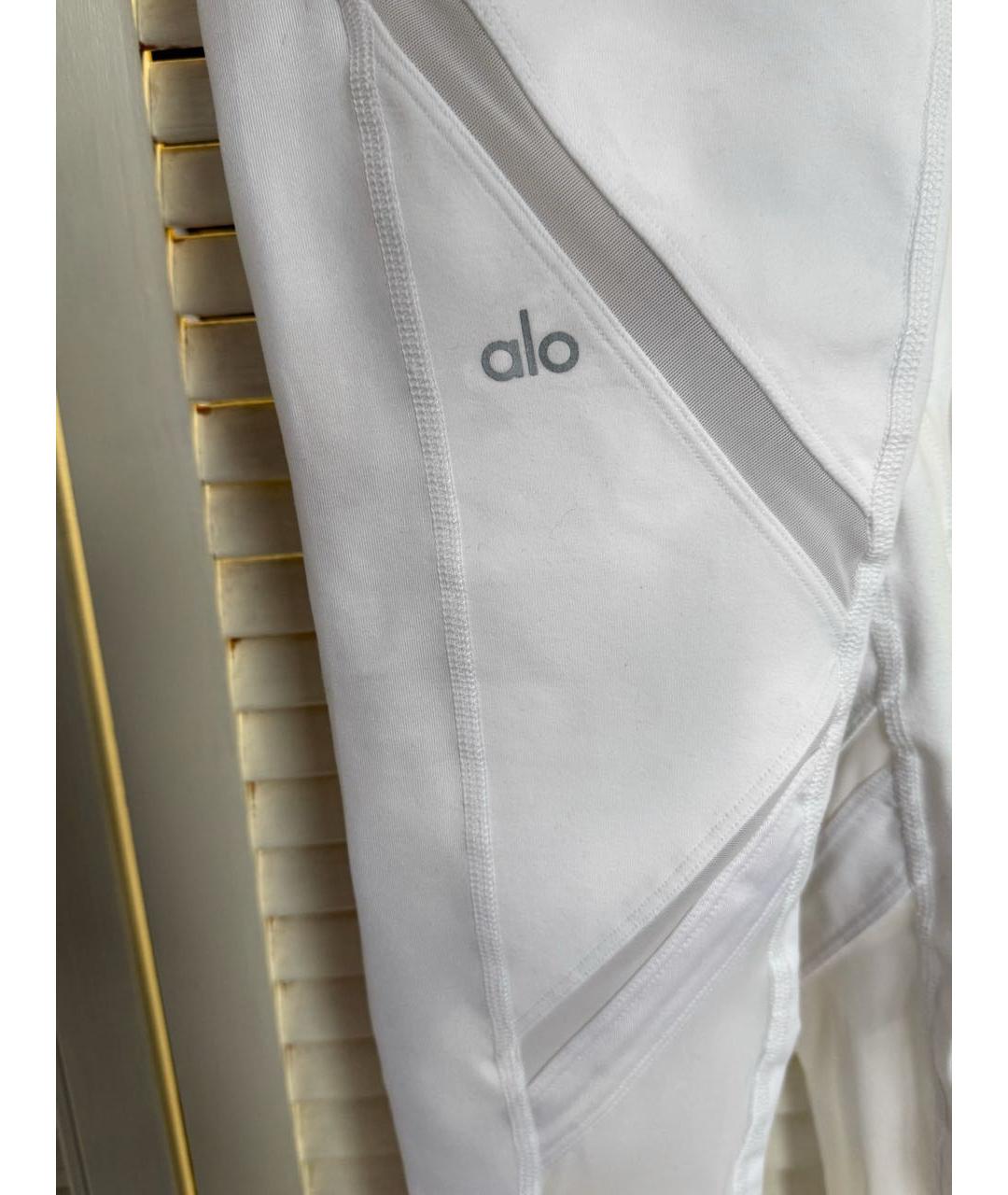 ALO YOGA Белые леггинсы и велосипедки, фото 2