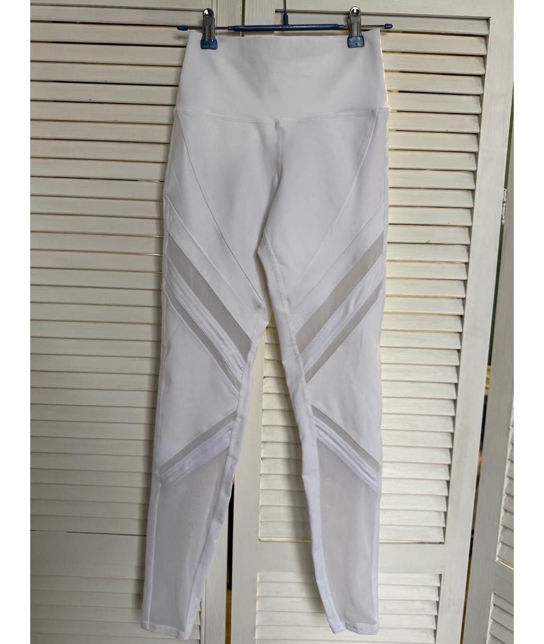 ALO YOGA Белые леггинсы и велосипедки, фото 9