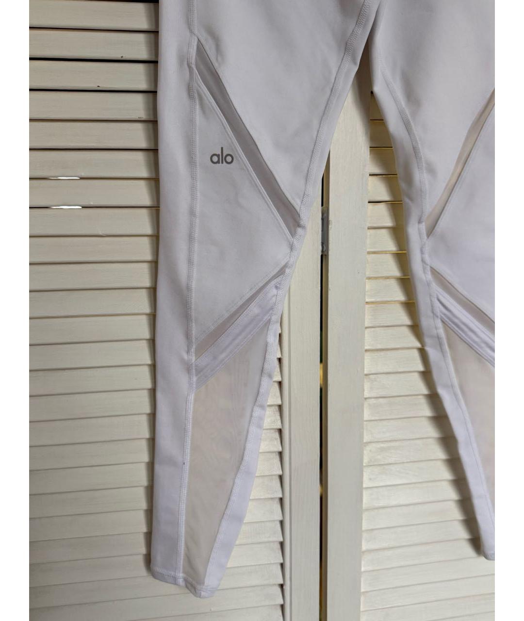 ALO YOGA Белые леггинсы и велосипедки, фото 6