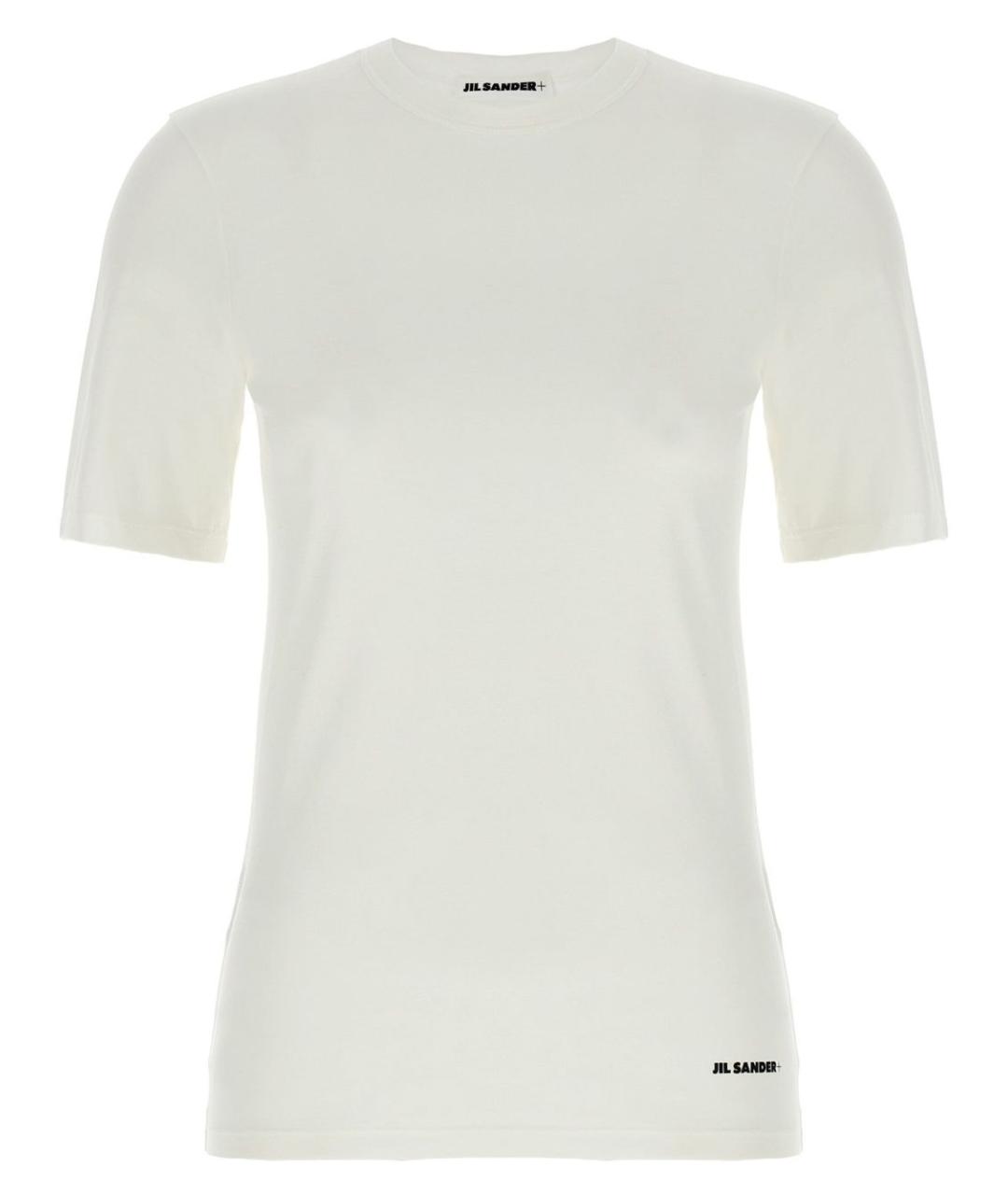 JIL SANDER Белая хлопковая футболка, фото 1