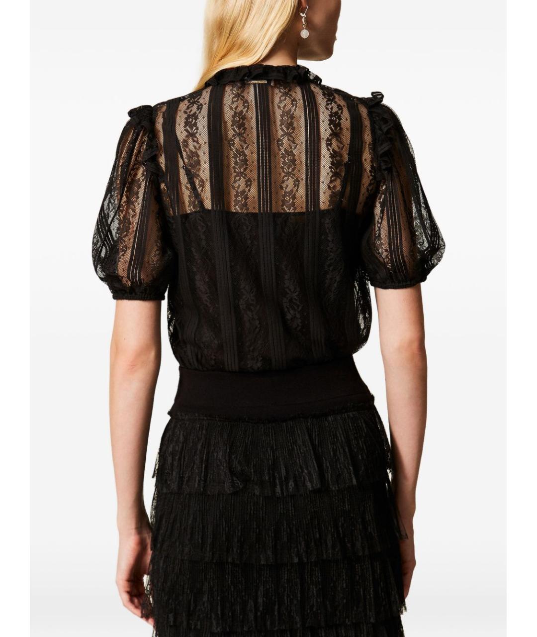 TWIN-SET Черная блузы, фото 3