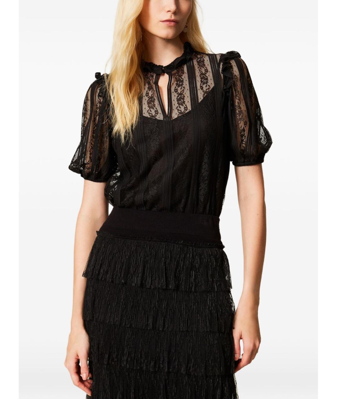 TWIN-SET Черная блузы, фото 2