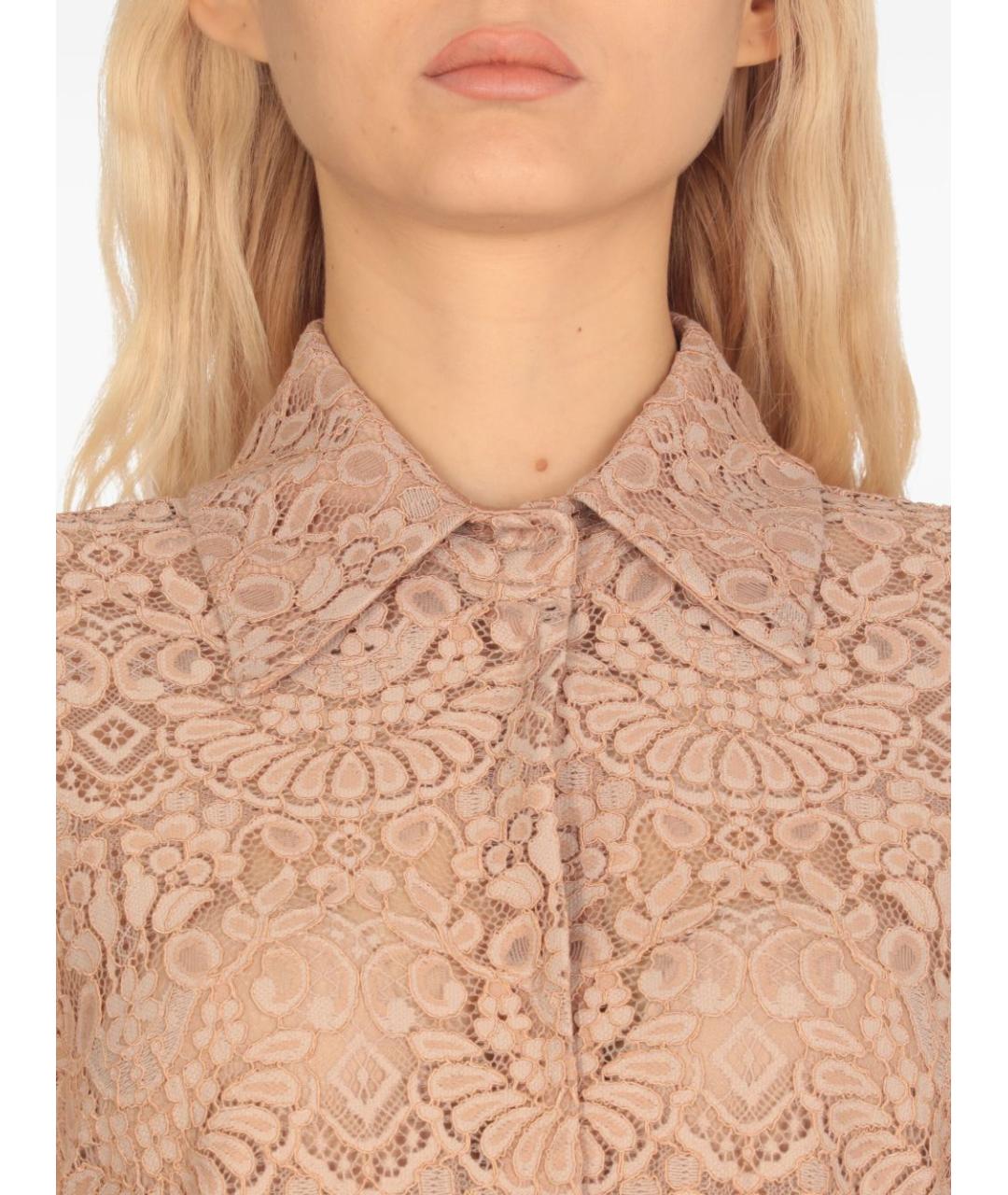 D.EXTERIOR Бежевая полиамидовая блузы, фото 3