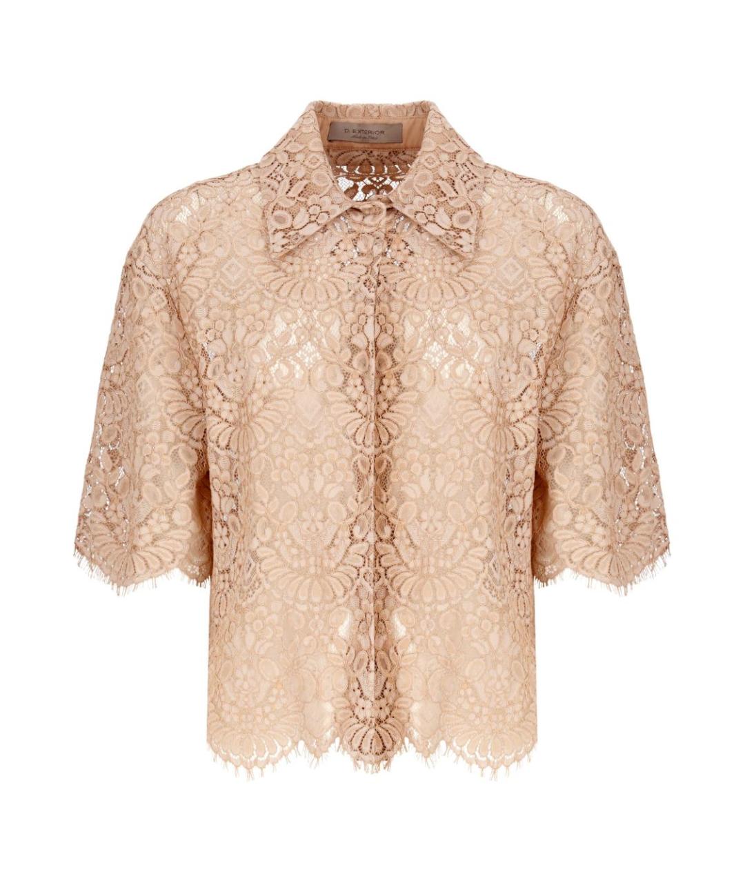 D.EXTERIOR Бежевая полиамидовая блузы, фото 1
