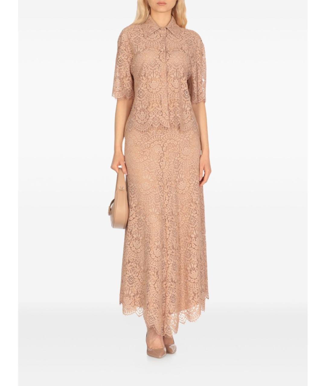 D.EXTERIOR Бежевая полиамидовая блузы, фото 5