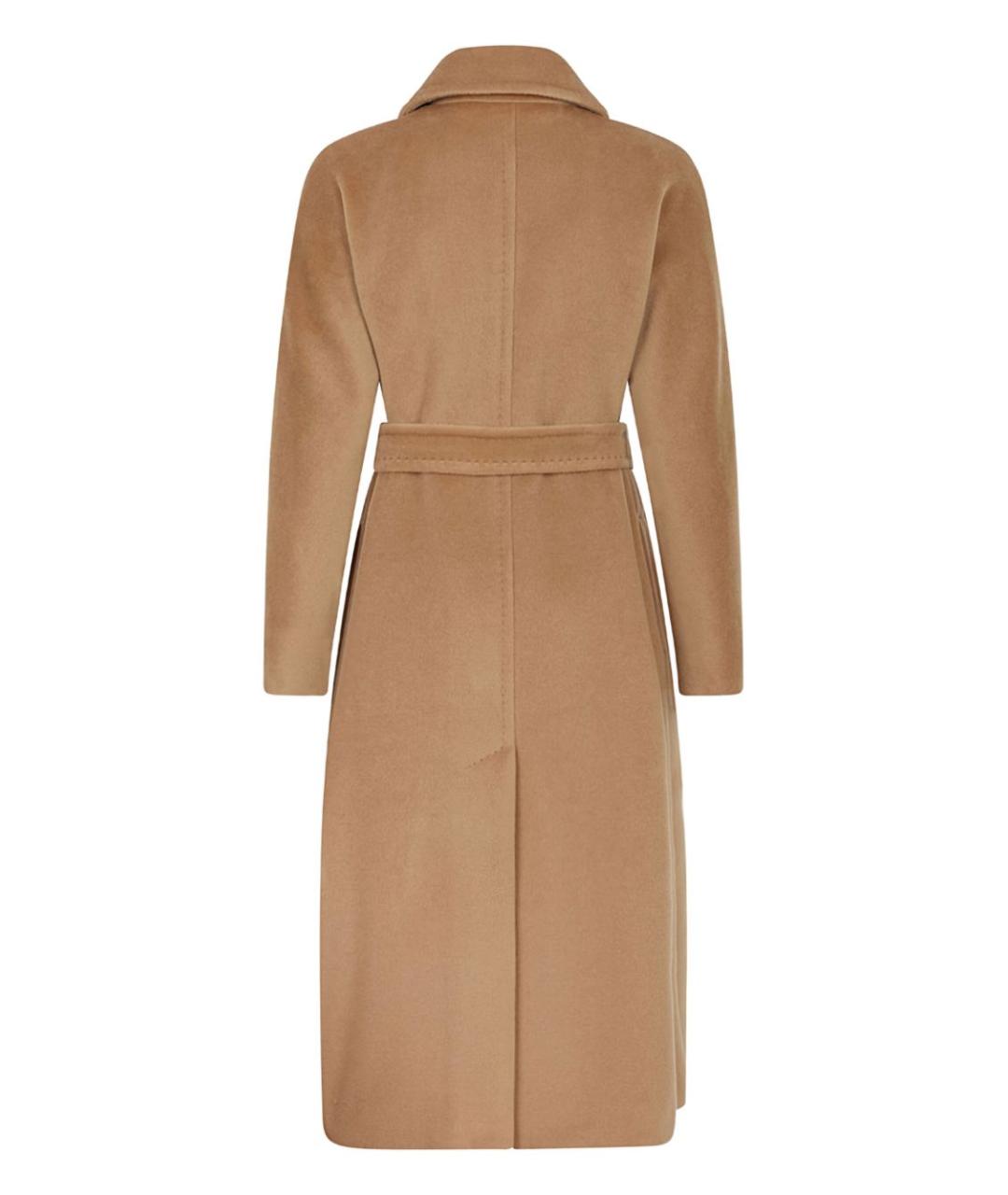 MAX MARA STUDIO Бежевое шерстяное пальто, фото 4