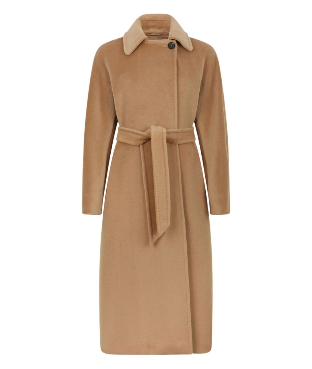 MAX MARA STUDIO Бежевое шерстяное пальто, фото 1